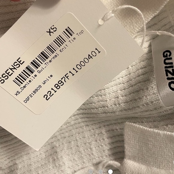 NWT NWT Danielle Guizio Thermal Knit Top - Picture 2 of 3